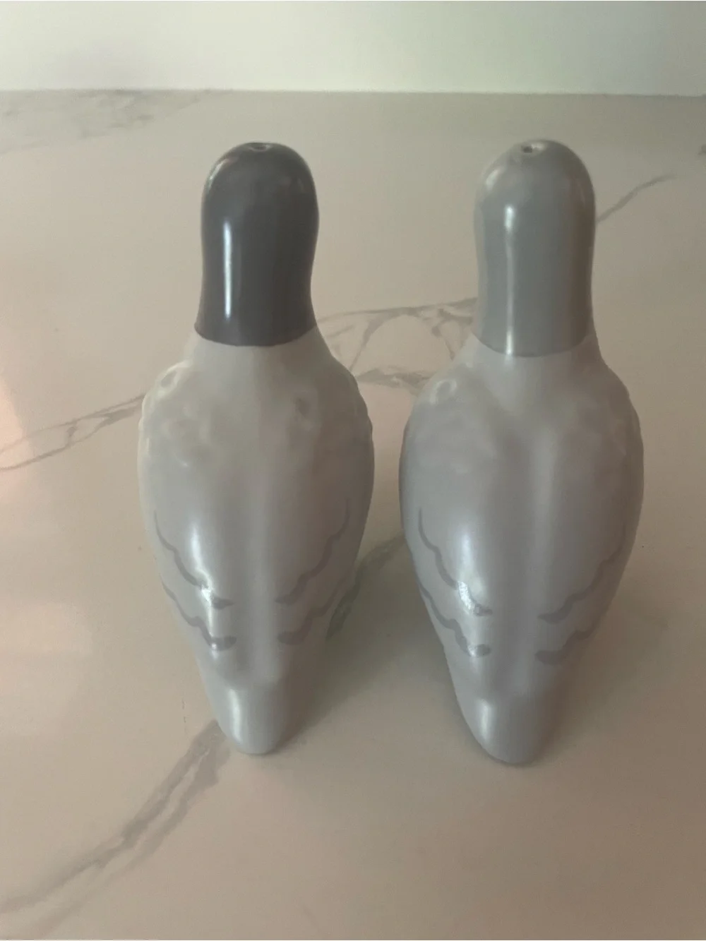 Fred Ceramic Clay Pigeon Salt & Pepper Set